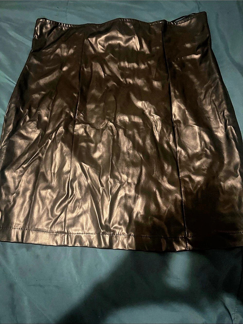 Faux Leather Mini Skirt